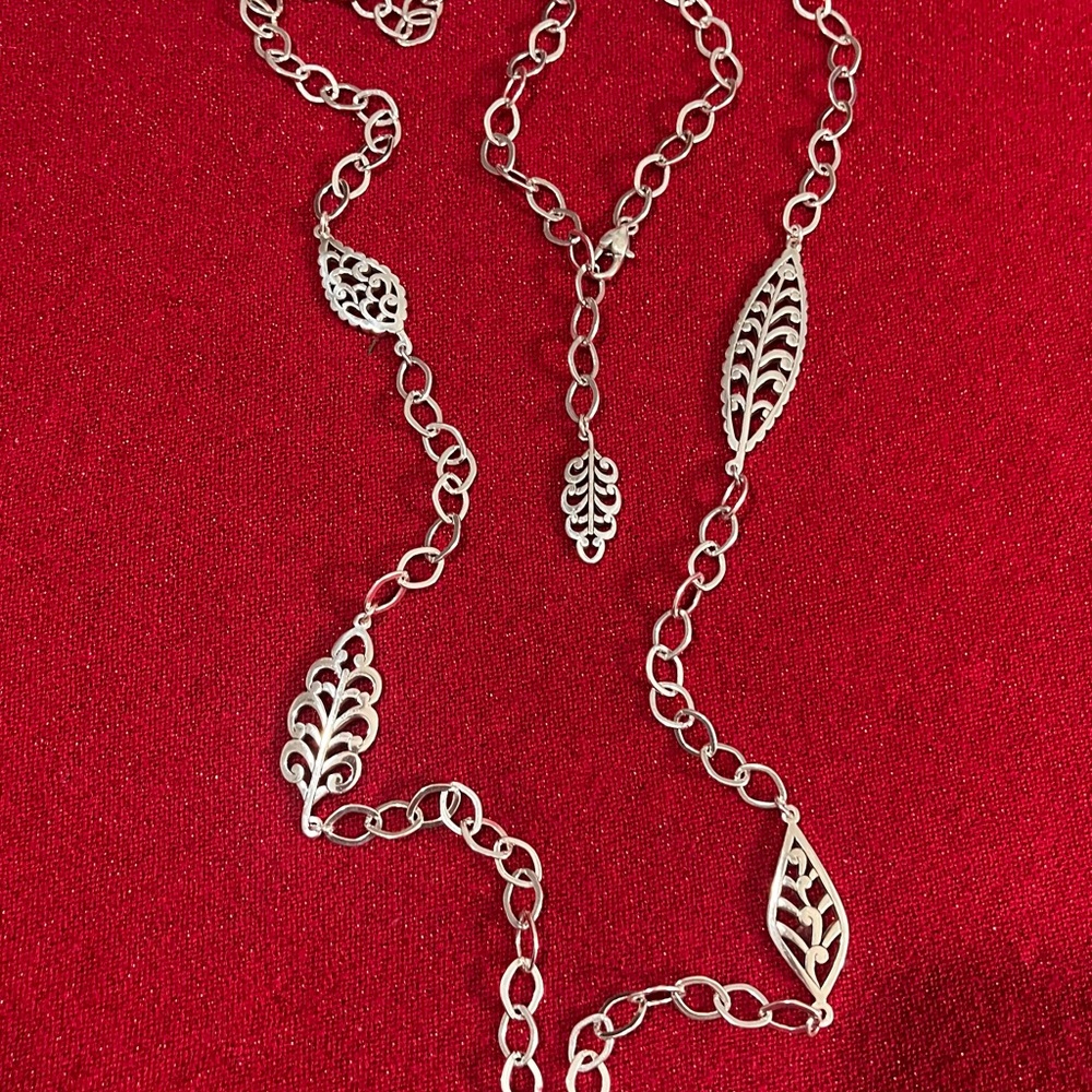 Brighton Silver Leaf Necklace